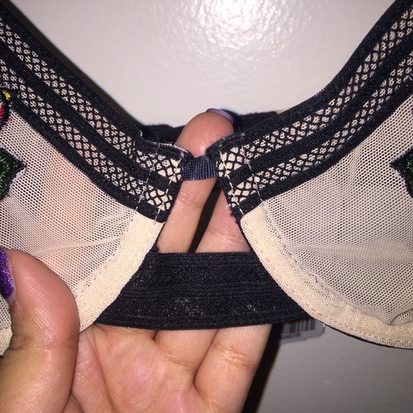 Nude/Black bird bra - Picture 3 of 5